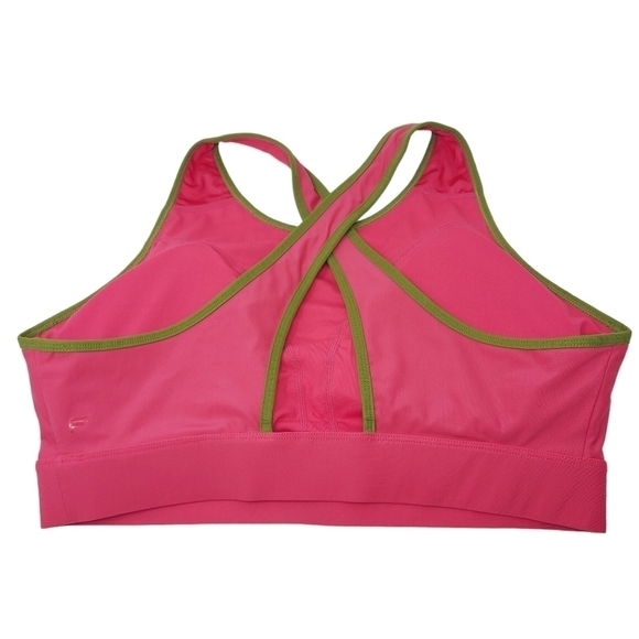Fabletics | Women's Pink and Green Sienna High Impact Sports Bra (Size 2X) - Picture 12 of 13